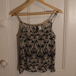 H&M Black/White Print Tank